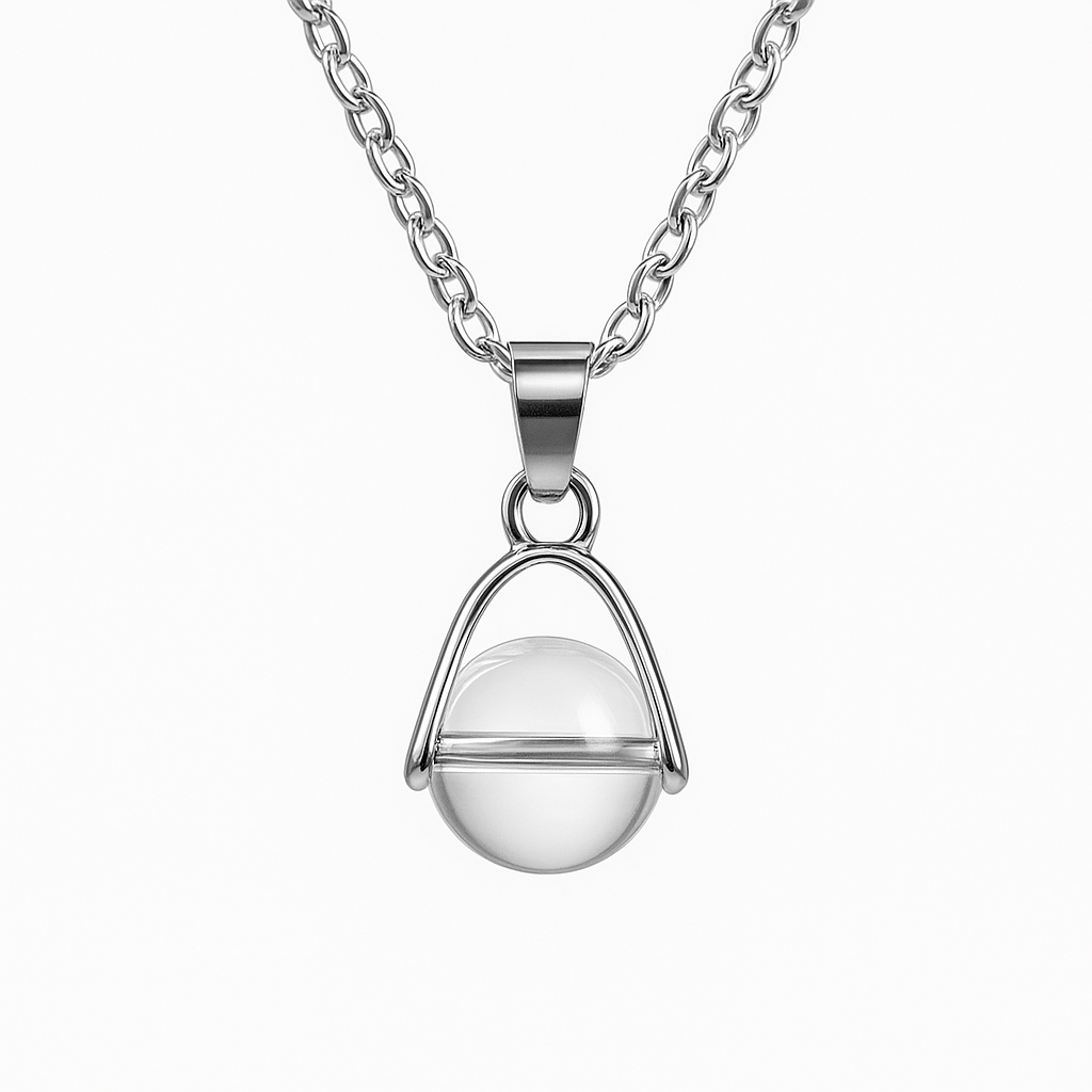 Moyyudé Collier Cristal de Roche Femme en Pierre Naturelle - Moyyudé