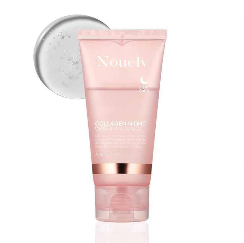 Tube de masque peel-off au collagène Nouelv pour soin de nuit hydratant et raffermissant