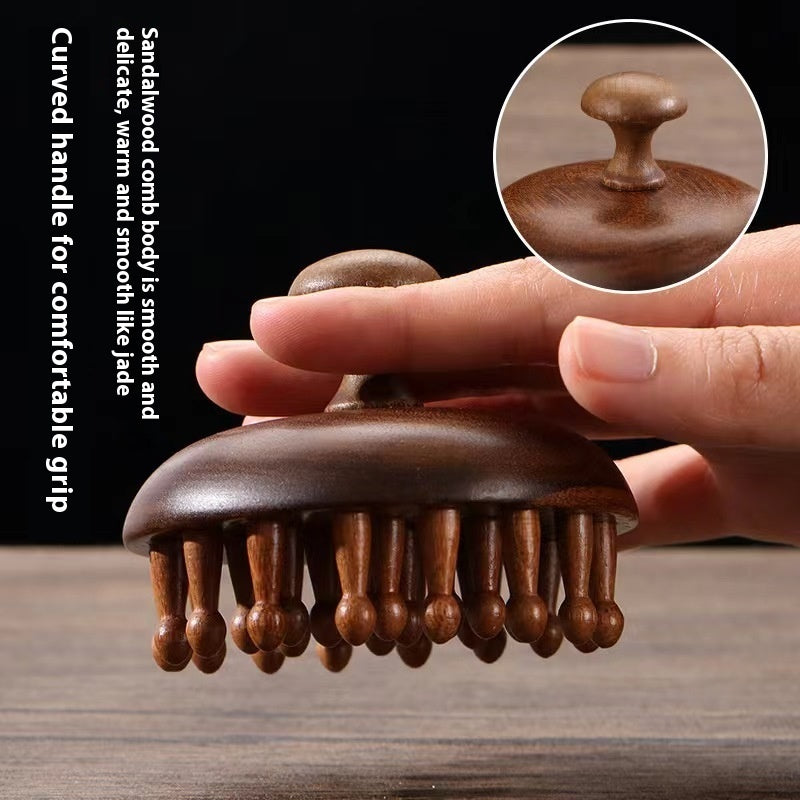 Creative Fashion Wooden Shampoo Brush Massager - Moyyudé