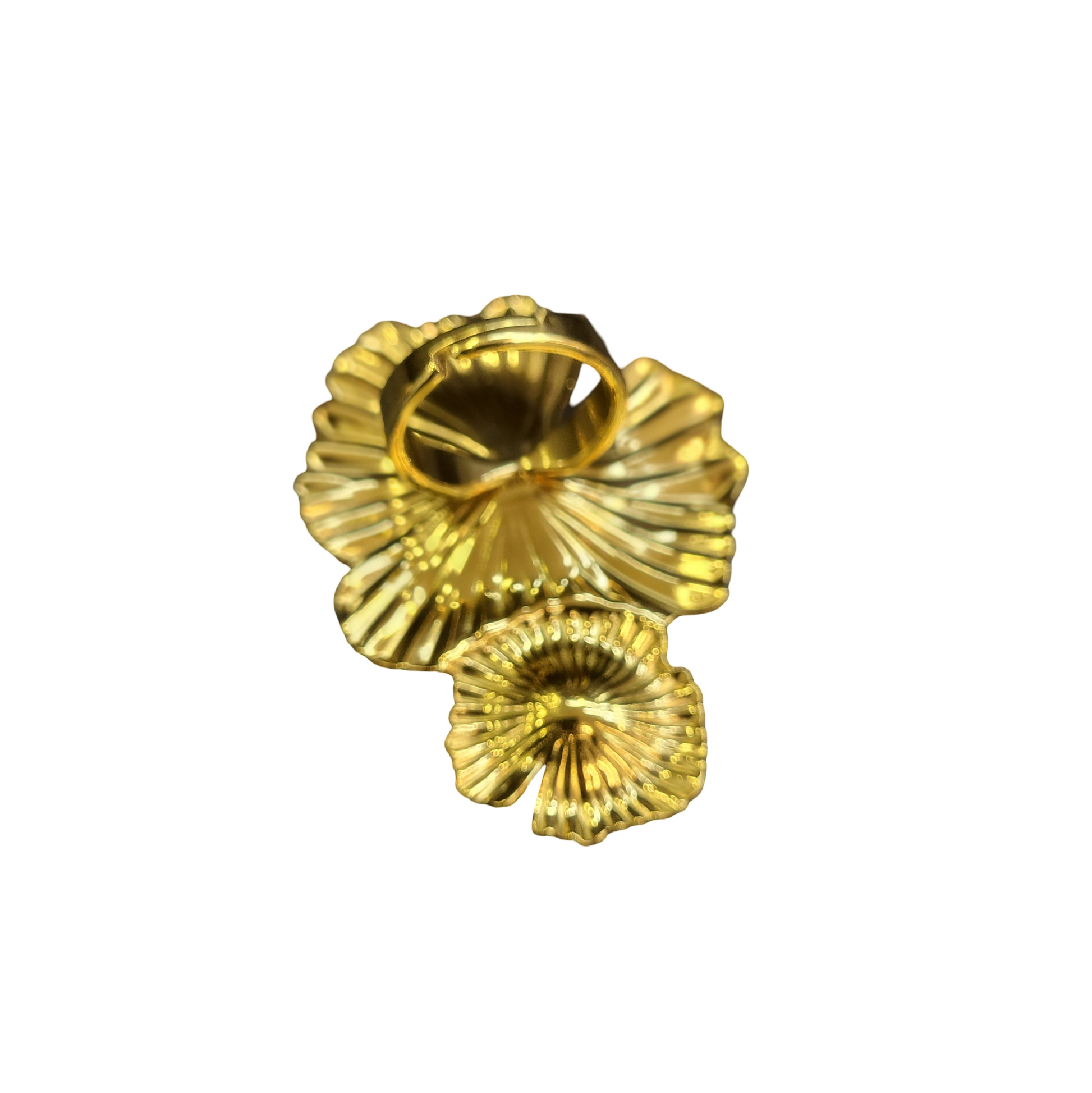 Bague Ginkgo Dorée Ajustable – Bijou Nature Design Chic Femme - Moyyudé