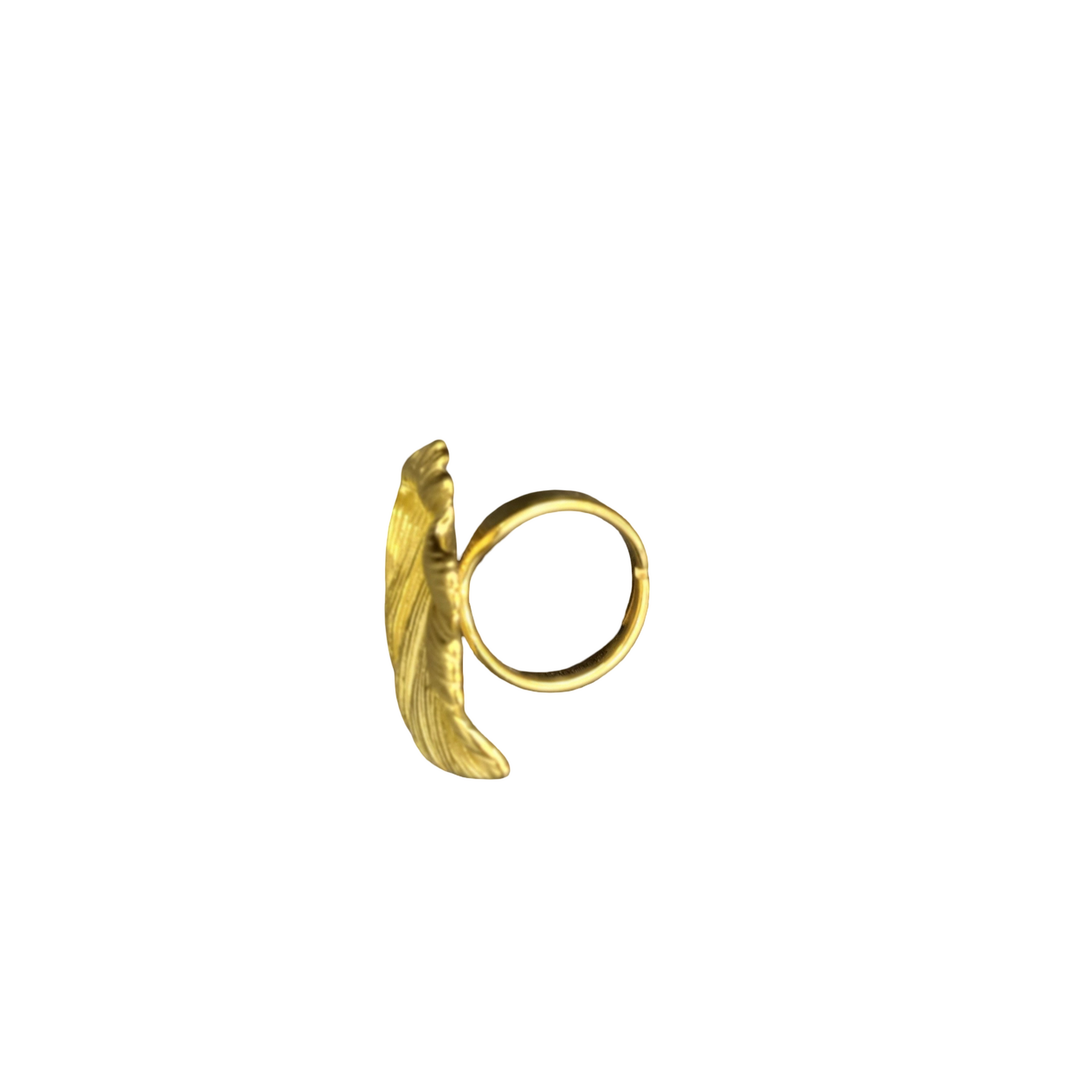 Bague Feuille Dorée Ajustable – Bijou Nature Tendance Femme - Moyyudé