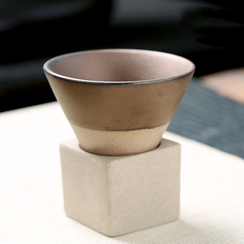 Retro Tea Cup Japanese Coarse Pottery - Moyyudé