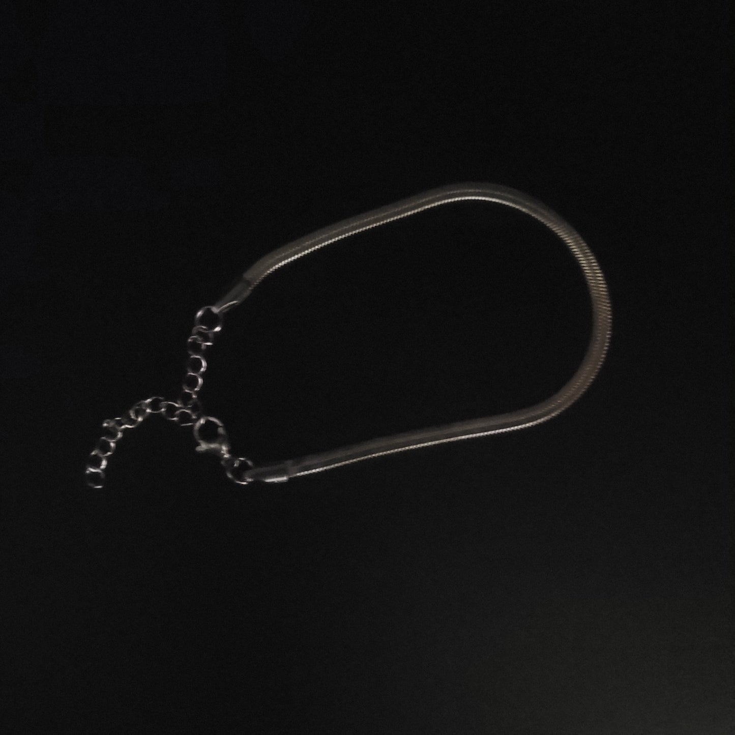 Bracelet femme maille serpent argent – acier inox 316L, ajustable