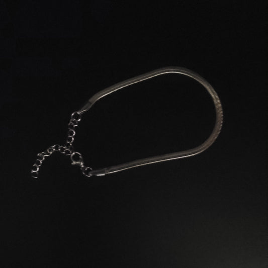 ""Bracelet femme maille serpent argent – acier inox 316L - Moyyudé