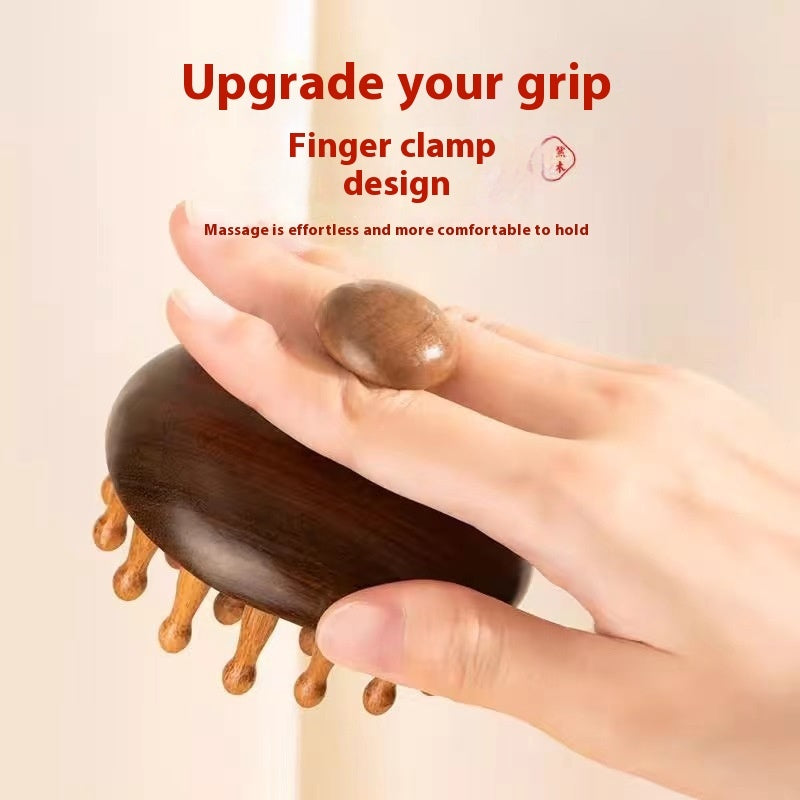 Creative Fashion Wooden Shampoo Brush Massager - Moyyudé