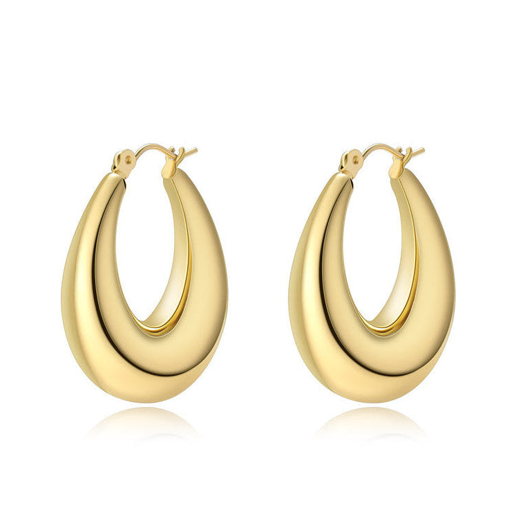 18K Vacuum Gold Plated Stainless Steel Earrings - Moyyudé