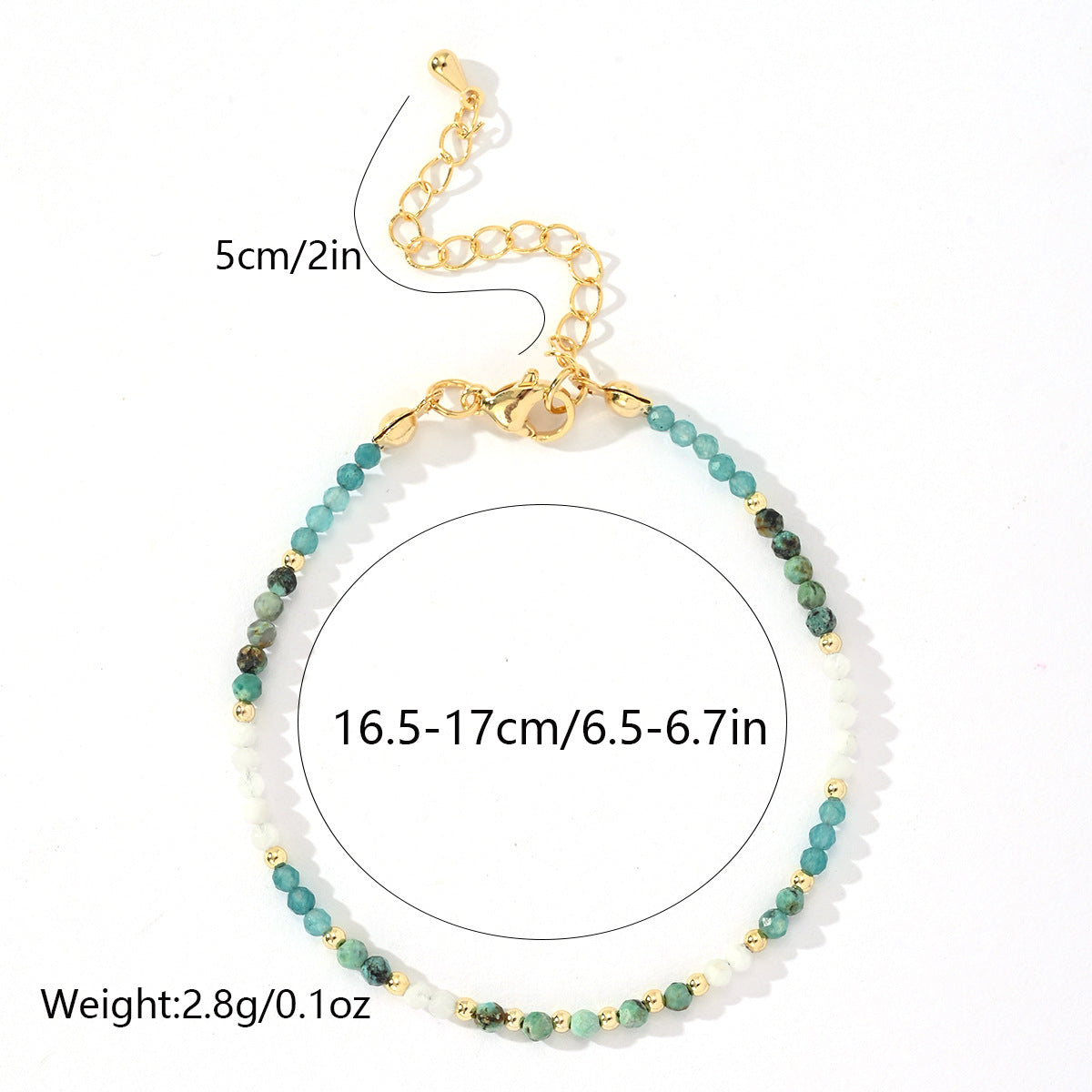 Bohemian Style Natural Stone Beads String Bracelet For Women - Moyyudé