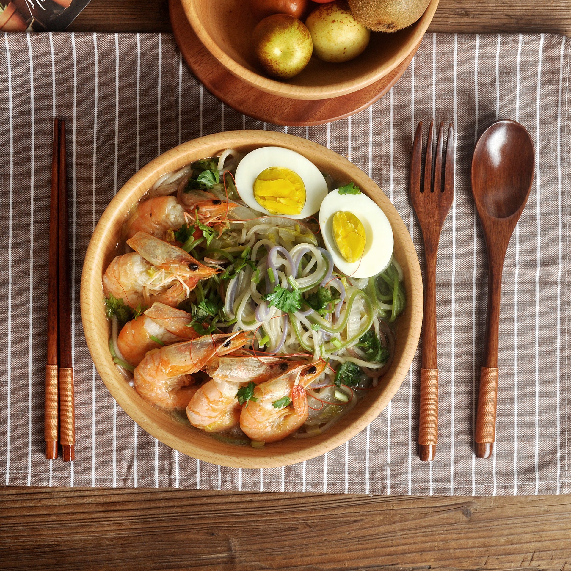 Set Cuillères Bois Style Japonais — À Emporter Partout | Moyyudé - Moyyudé