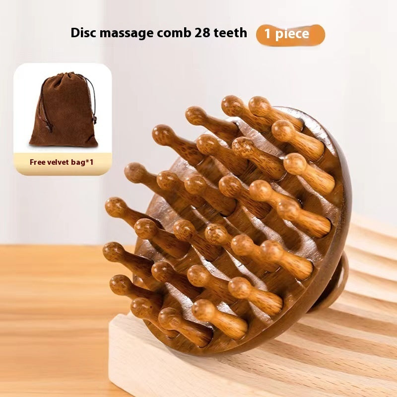 Creative Fashion Wooden Shampoo Brush Massager - Moyyudé