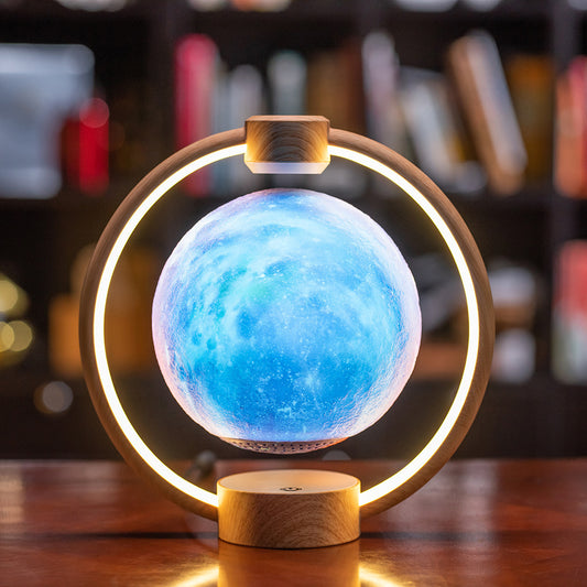 Lampe Lune Lévitation Magnétique Bluetooth – Lumières Colorées et Son Stéréo 3D - Moyyudé