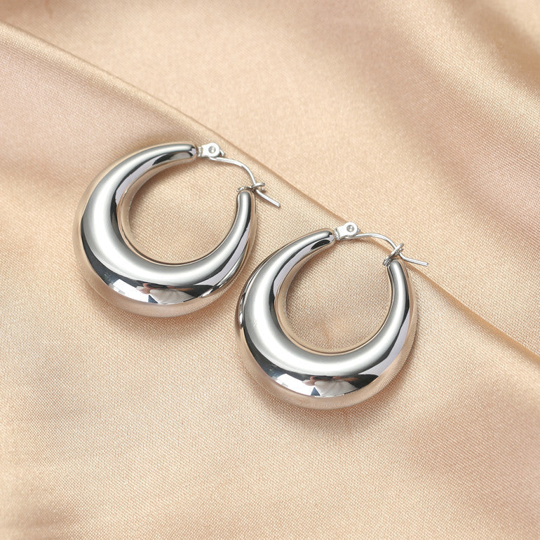 18K Vacuum Gold Plated Stainless Steel Earrings - Moyyudé