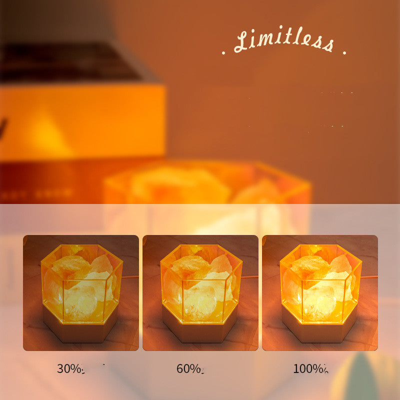 Creative Gift Girl Bedroom Salt Stone Night Light - Moyyudé