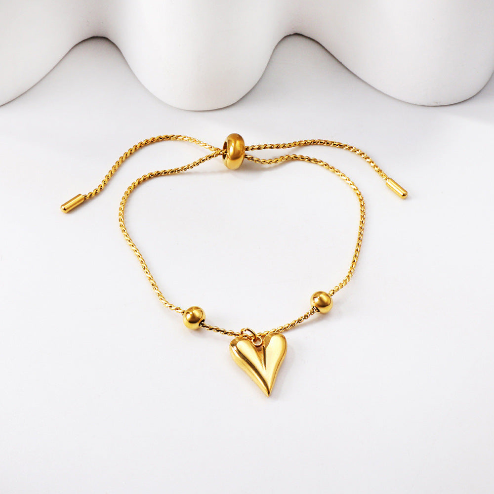 Gold Lucky Star Love Stainless Steel Bracelet - Moyyudé