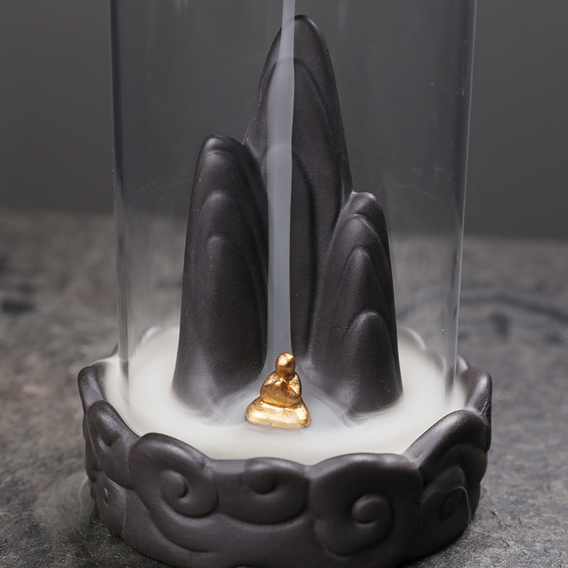 Sandalwood Incense Burner Creative Auspicious Clouds Windshield Backflow Incense Burner - Moyyudé