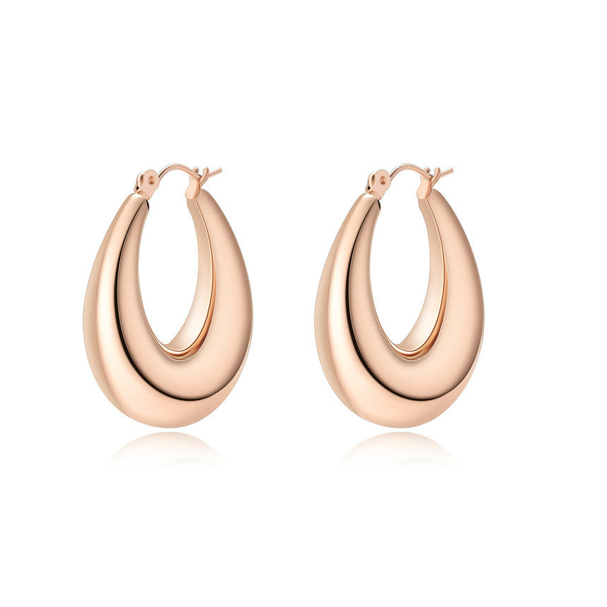 18K Vacuum Gold Plated Stainless Steel Earrings - Moyyudé
