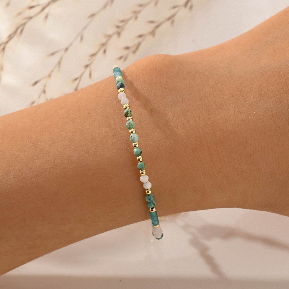 Bohemian Style Natural Stone Beads String Bracelet For Women - Moyyudé