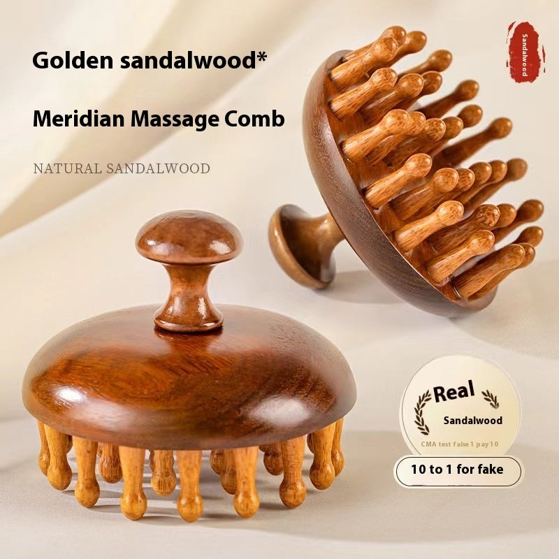 Creative Fashion Wooden Shampoo Brush Massager - Moyyudé