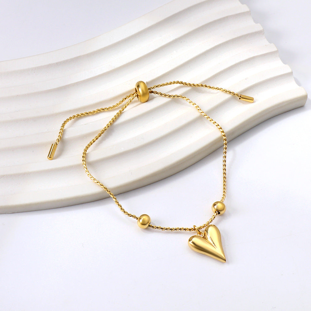 Gold Lucky Star Love Stainless Steel Bracelet - Moyyudé