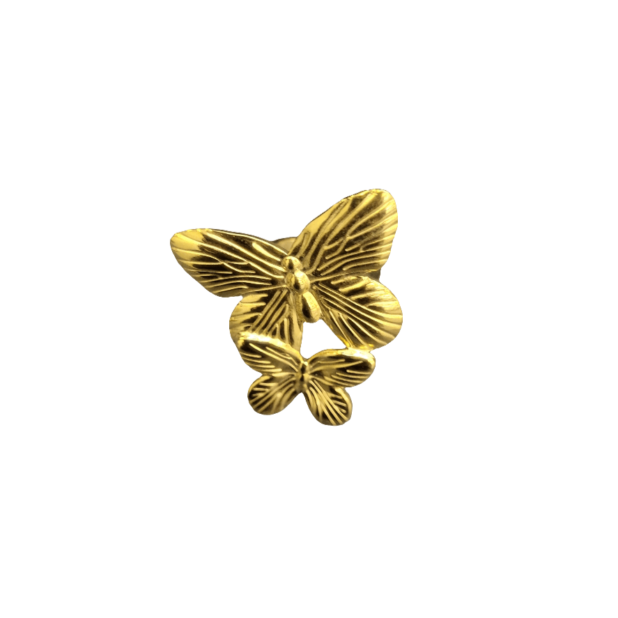 Bague Papillon Dorée Ajourée – Élégance Poétique pour Femme - Moyyudé