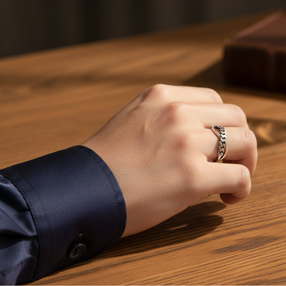 Bague Infinity Homme