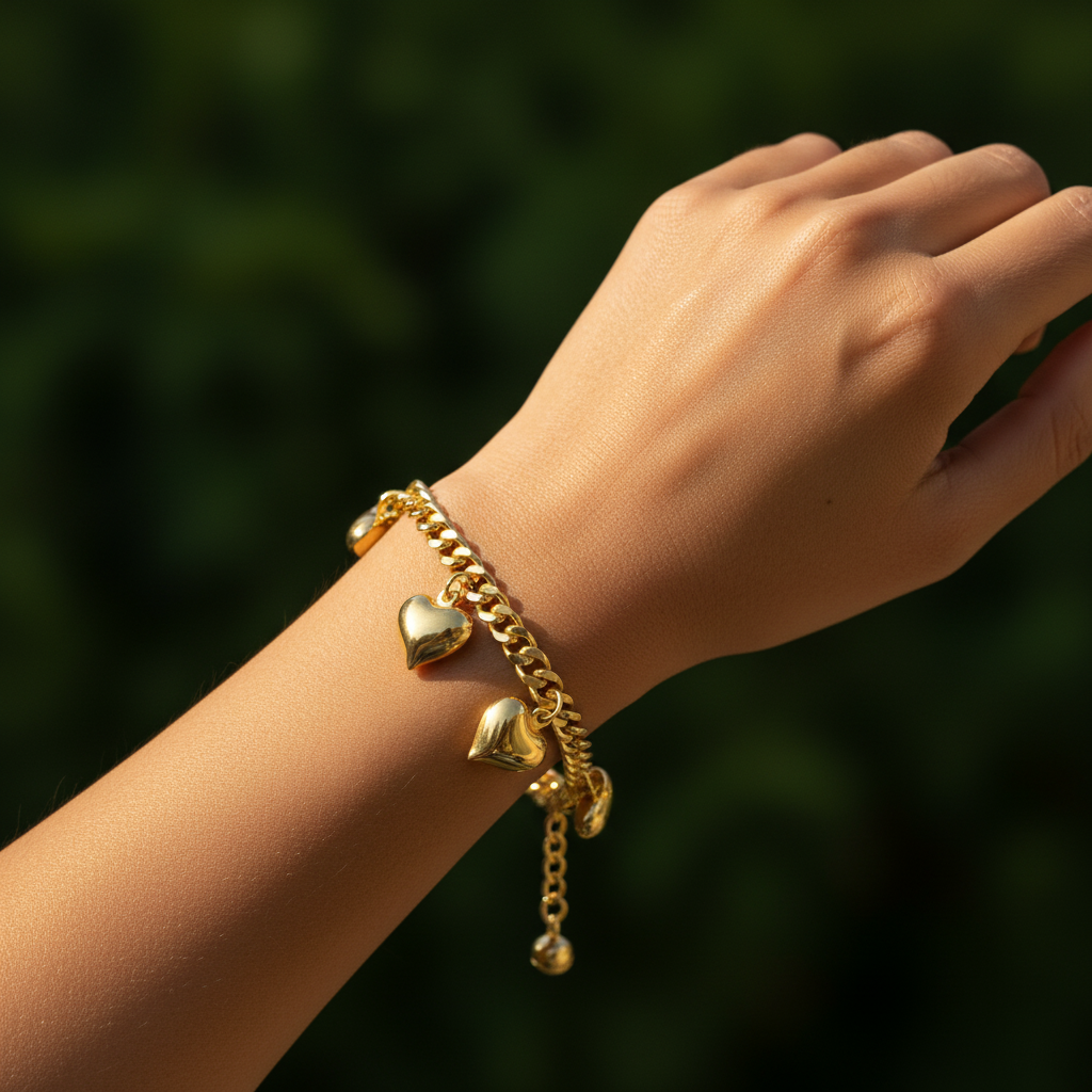 Bracelet Cœurs – Main seule