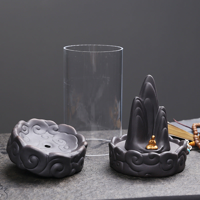 Sandalwood Incense Burner Creative Auspicious Clouds Windshield Backflow Incense Burner - Moyyudé