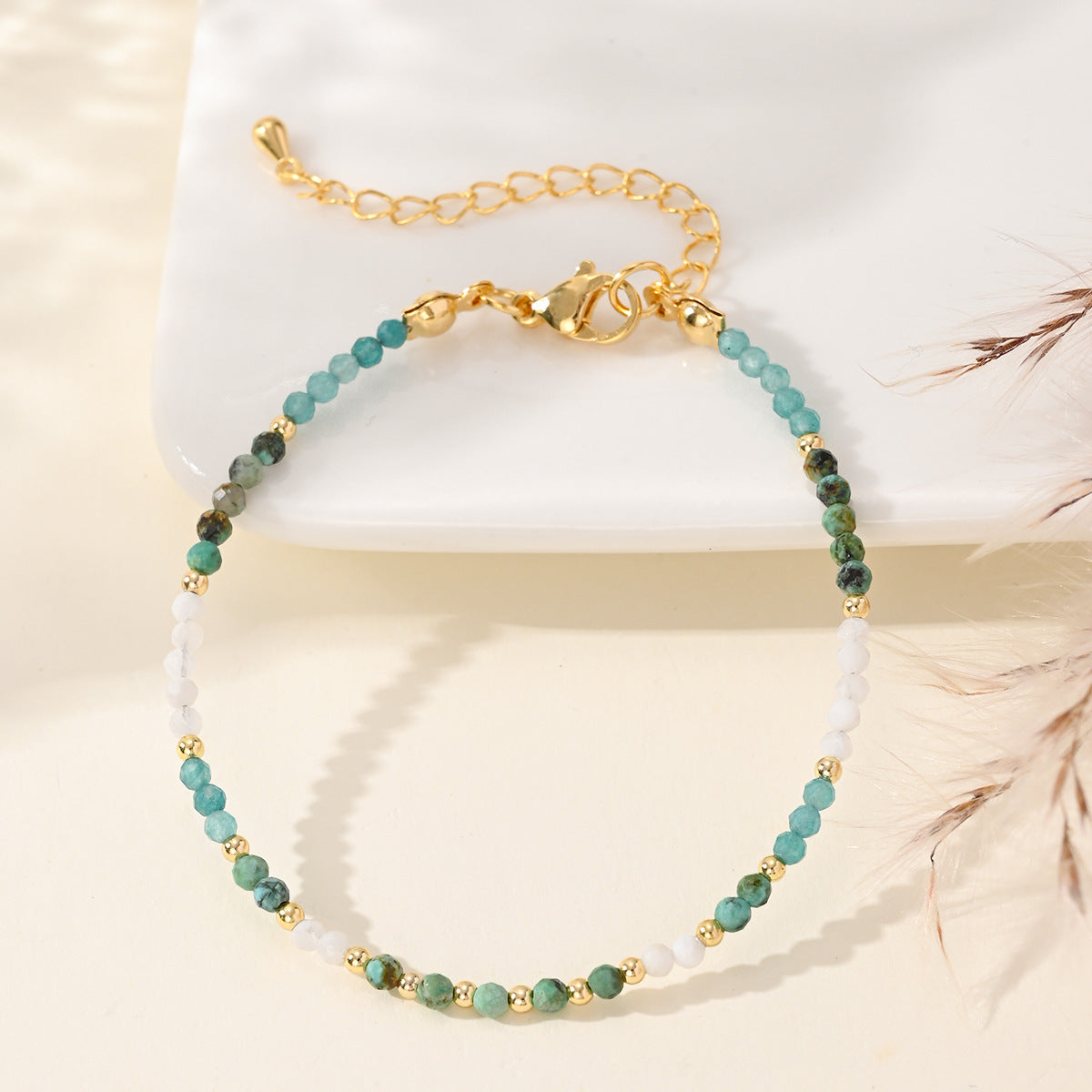 Bohemian Style Natural Stone Beads String Bracelet For Women - Moyyudé