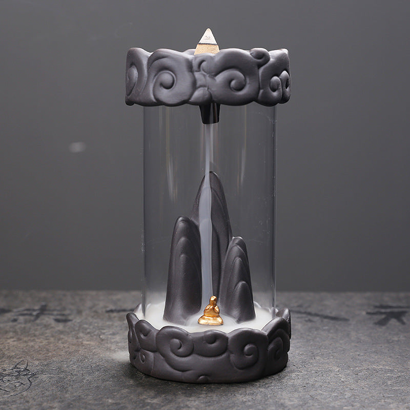 Sandalwood Incense Burner Creative Auspicious Clouds Windshield Backflow Incense Burner - Moyyudé