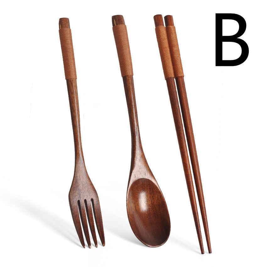 Set Cuillères Bois Style Japonais — À Emporter Partout | Moyyudé - Moyyudé