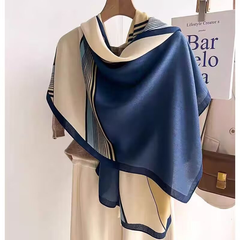 Cotton And Linen Scarf Thin And Silky Shawl Travel Sun-proof Beach Towel For Women - Moyyudé