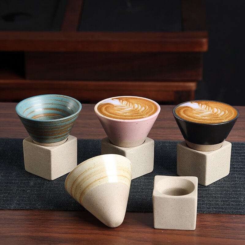 Retro Tea Cup Japanese Coarse Pottery - Moyyudé