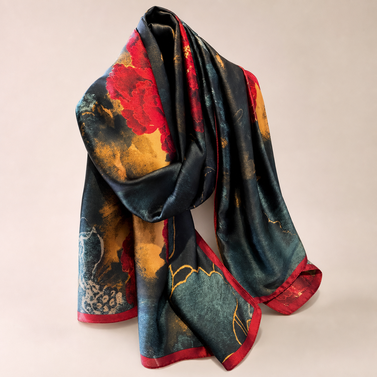 Foulard Brocart Fleuri — Imprimé Rose Printemps | Moyyudé - Moyyudé