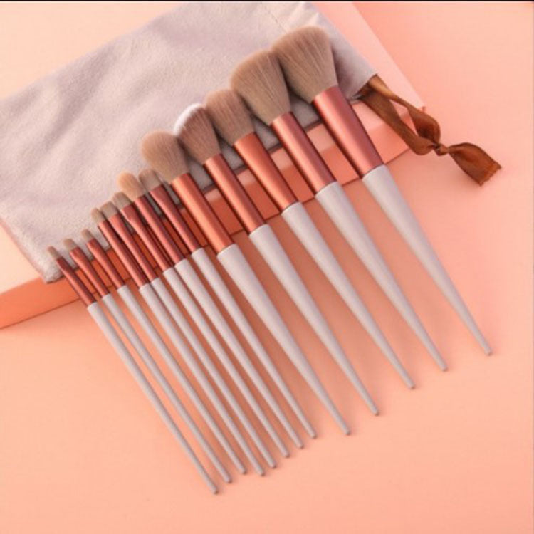 Set pinceaux teint et yeux Moyyudé avec manches blancs et poils doux pour maquillage précis