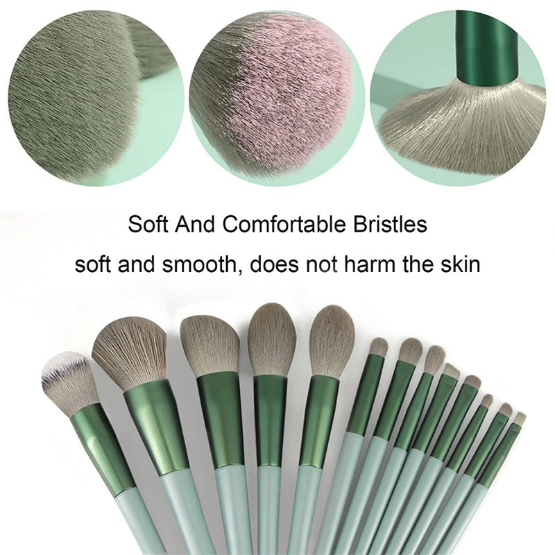 Set pinceaux teint et yeux Moyyudé avec poils doux pour maquillage précis et confortable
